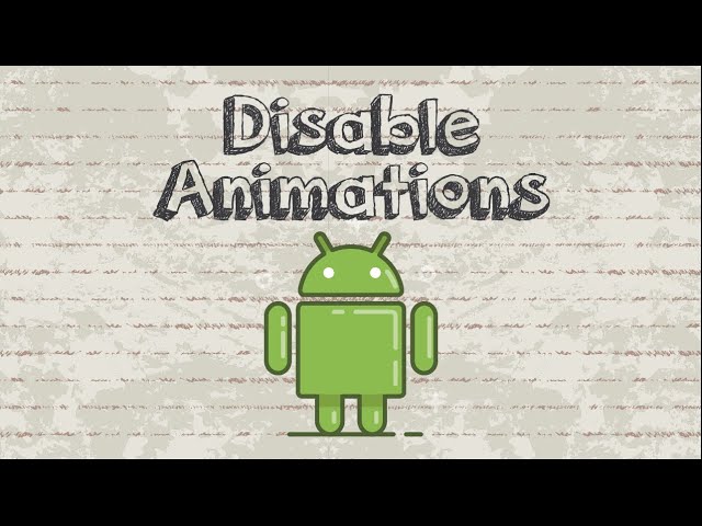 disable animations